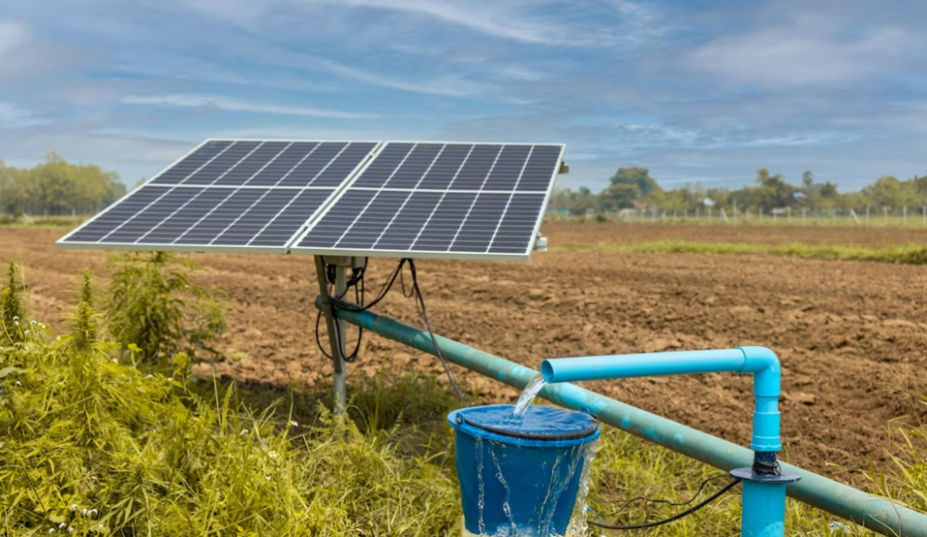 Bomba de poço com energia solar