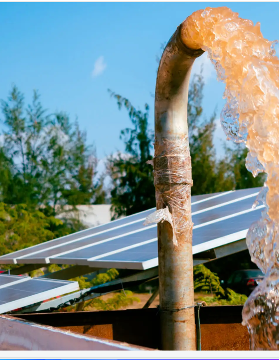 Bomba de poço com energia solar